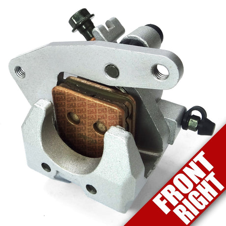 Front Brake Caliper Assembly with Pads - Yamaha Grizzly & Kodiak