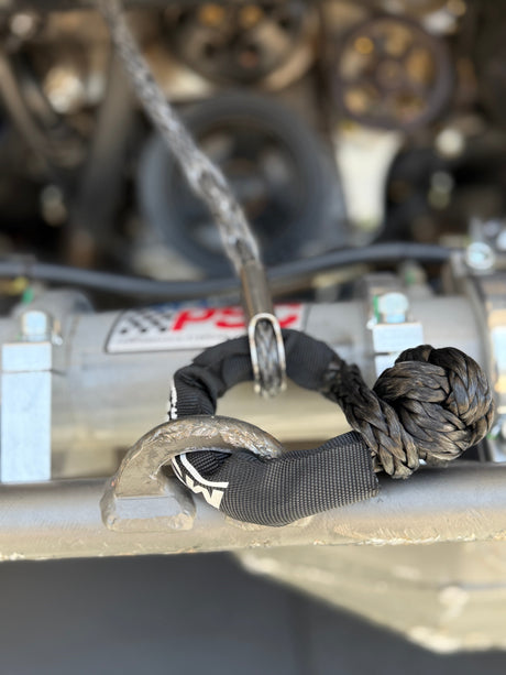 Photo of Soft Shackle 3/8'' x 14'' with sleeve and bag (Set of 2 Shackles) (Lifetime Warranty) by MOJAB OFFROAD - Premium for UTVs / Side by Sides
