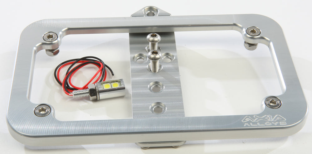 Photo of LIGHTED LICENSE PLATE FRAME by AXIA - Premium Mounts/Brackets for UTVs / Side by Sides