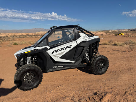 Photo of POLARIS RZR PRO XP / Turbo R 2-SEAT Cab Enclosure 2019-24 "THE VAULT" Upper Side Doors & Panels (Patent Pending) by Dirt Warrior Accessories - Premium VAULT for UTVs / Side by Sides