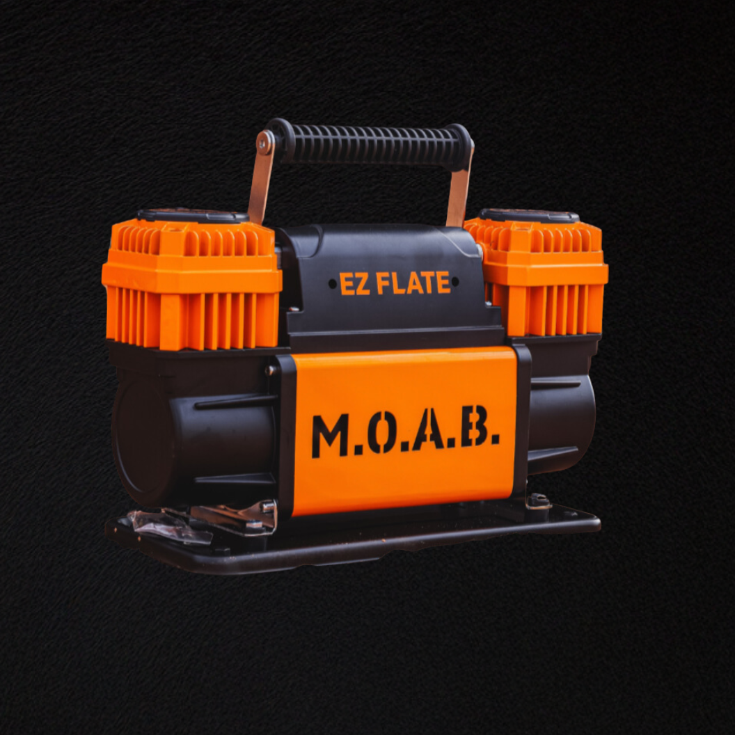 Photo of M.O.A.B. - 10.6 CFM Portable Dual Air Compressor by EZ FLATE - Premium Compressors for UTVs / Side by Sides