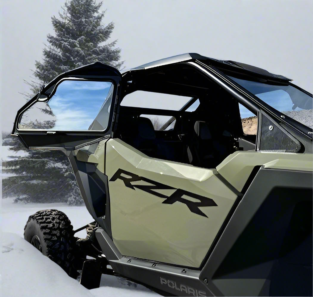 Photo of POLARIS RZR PRO S/PRO XP 2025 2-SEAT Cab Enclosure "THE VAULT" Upper Side Doors & Panels (Patent Pending) by Dirt Warrior Accessories - Premium VAULT for UTVs / Side by Sides