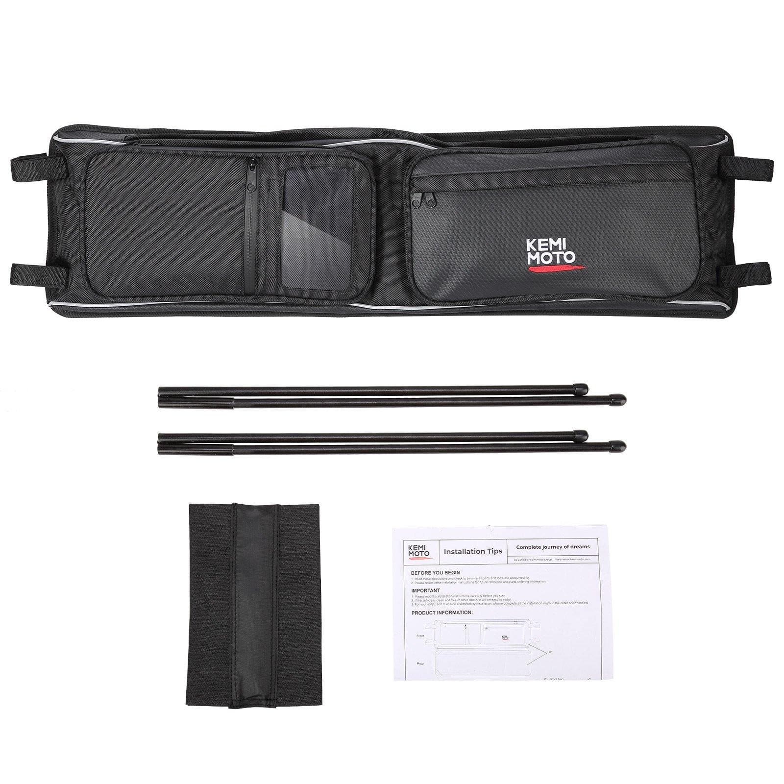 Photo of Roof Overhead Storage Bag for Polaris RZR XP 1000 / S 1000 by Kemimoto - Premium for UTVs / Side by Sides