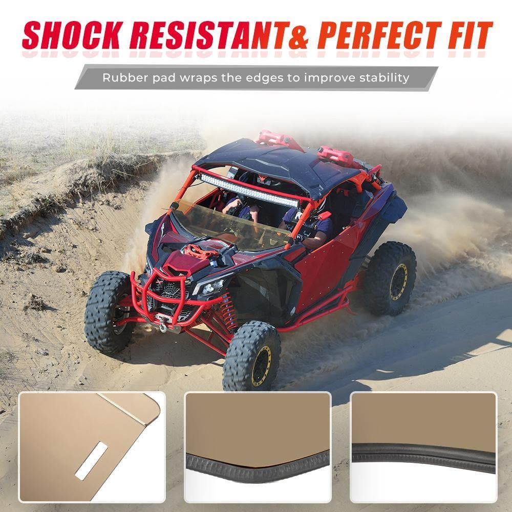 Photo of Tinted Half Windshield For Can-Am Maverick X3 by Kemimoto - Premium for UTVs / Side by Sides