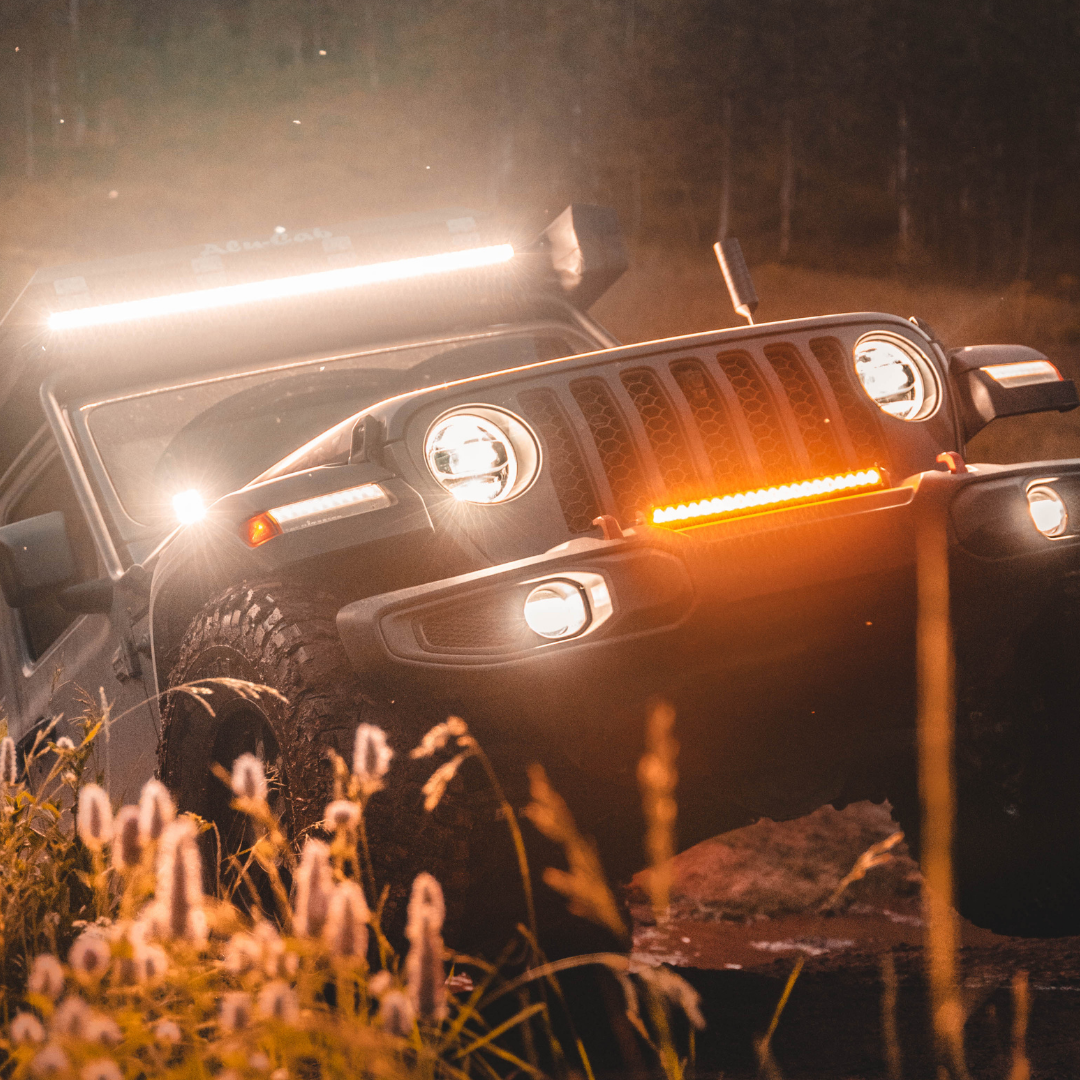 Photo of Jeep Gladiator Sport LED Fog Light Kit (2018+) - Plastic Bumper by Heretic Studio Dealer Portal - Premium for UTVs / Side by Sides