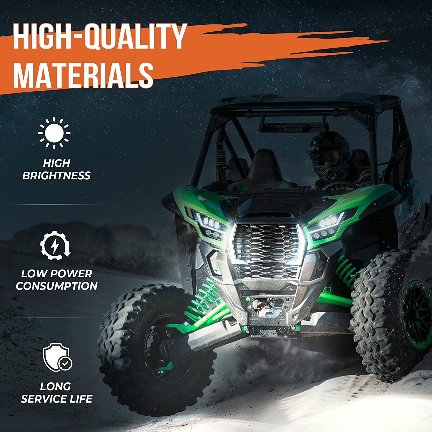 Photo of Fang Lights for Kawasaki Teryx KRX 1000 by Kemimoto - Premium for UTVs / Side by Sides