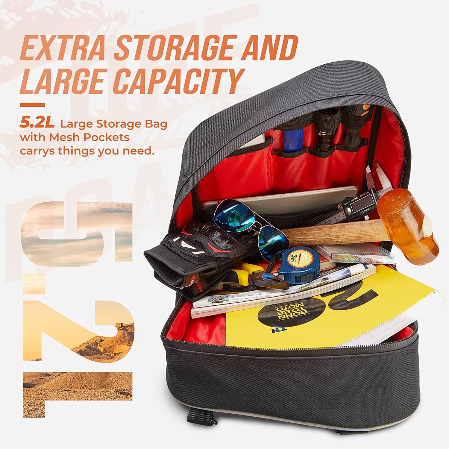 Photo of Removable Central Storage for Can-Am Maverick Sport Max by Kemimoto - Premium for UTVs / Side by Sides