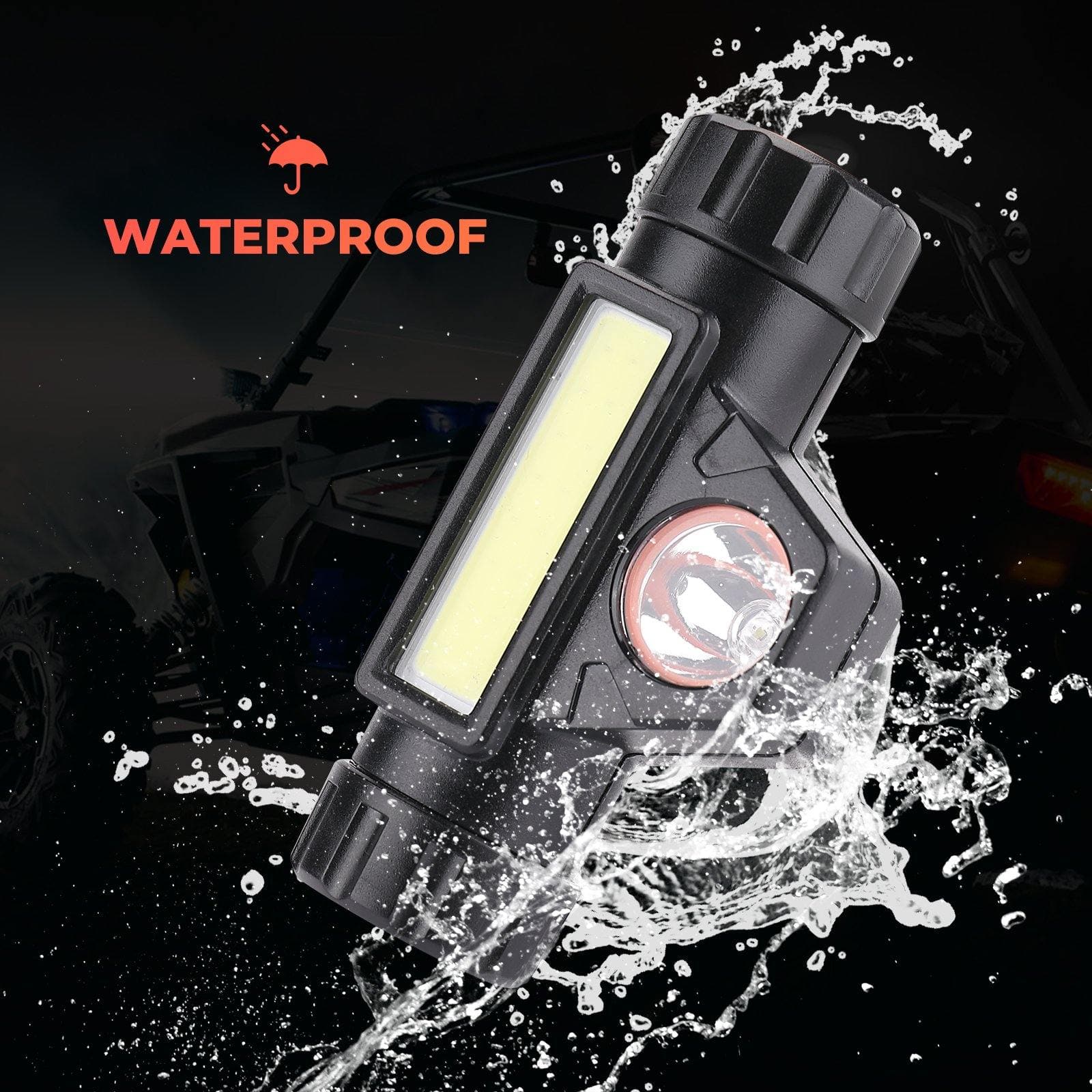 Photo of UTV Universal Interior Lights for 1.25-2" Roll bar by Kemimoto - Premium for UTVs / Side by Sides