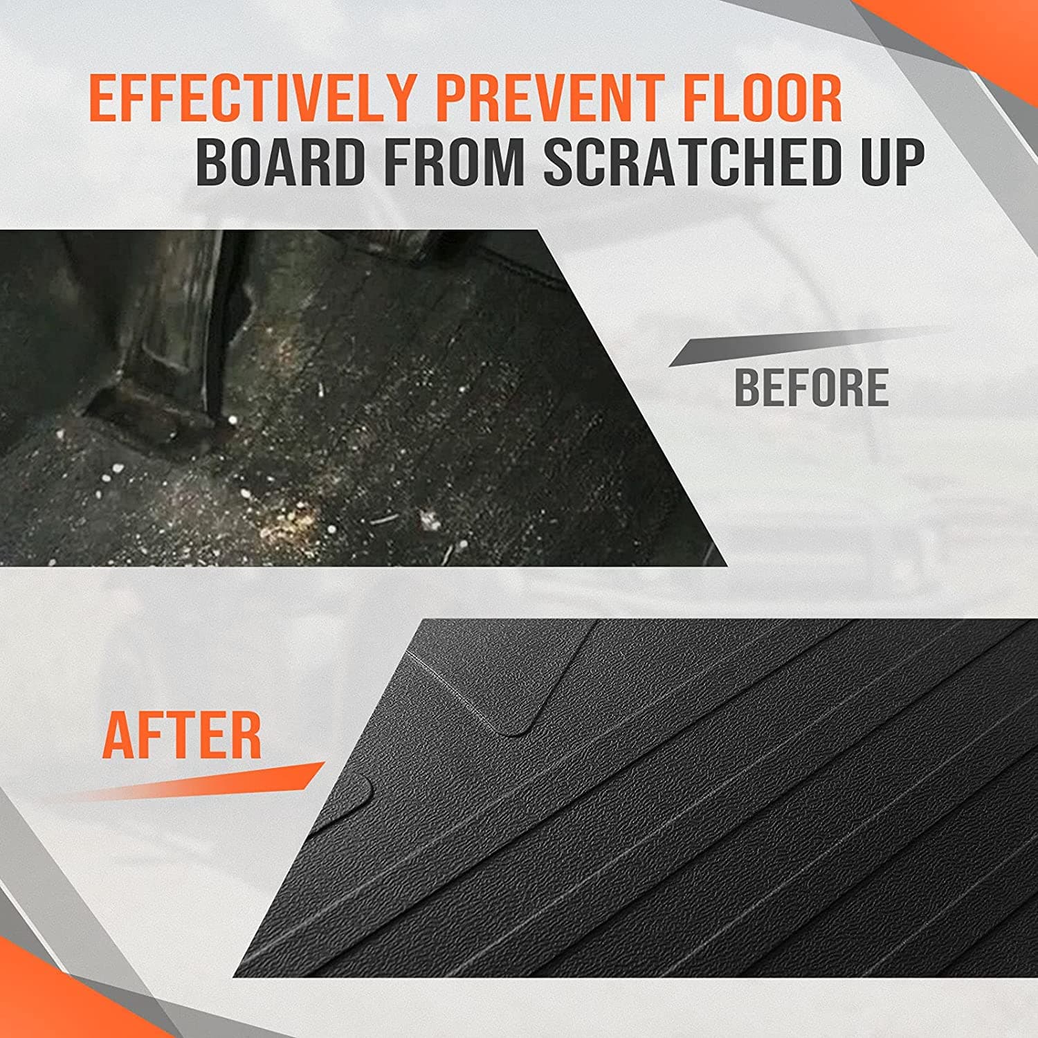 Photo of Front Floor Mat Liner for Kawasaki Mule by Kemimoto - Premium for UTVs / Side by Sides