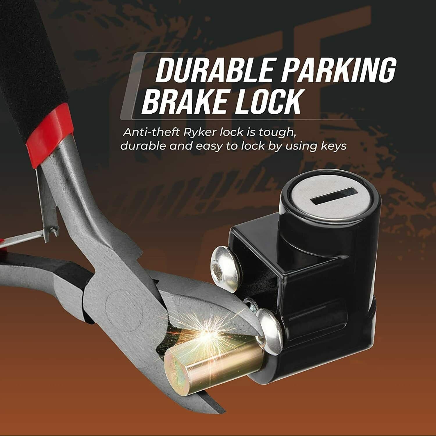 Photo of Locking Parking Brake Lever for Can-Am Ryker by Kemimoto - Premium for UTVs / Side by Sides