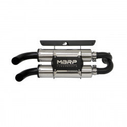 Photo of MBRP Power Tech 4 Off-Road Muffler for Polaris RZR XP 1000 and Maverick R by MBRP - Premium Exhaust for UTVs / Side by Sides