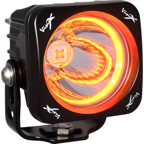 Photo of 3" Optimus Square 15º Beam with Amber Halo LED Light Kit by Vision X Off-Road - Premium Light Pods for UTVs / Side by Sides