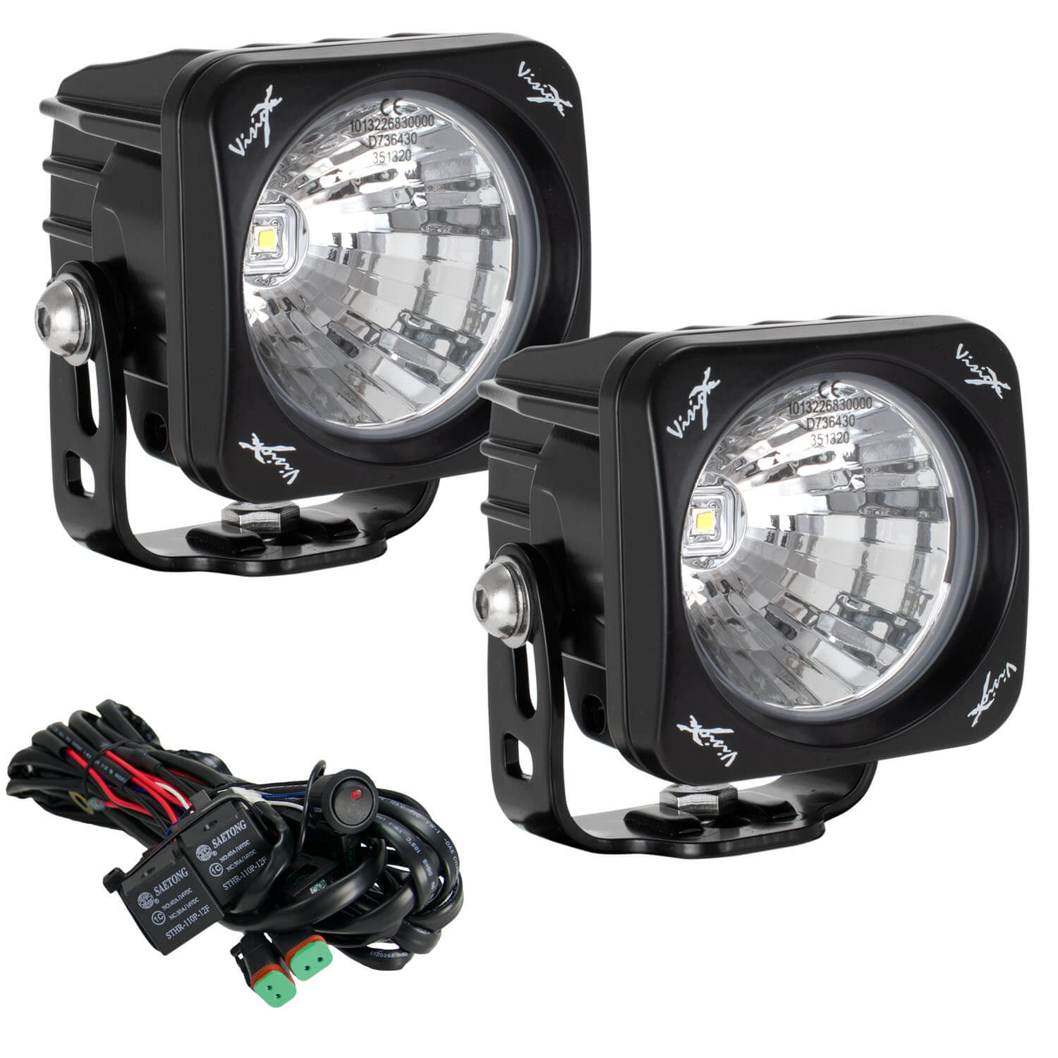 Photo of 3" Optimus Square 20º Beam LED Light Kit by Vision X Off-Road - Premium Light Pods for UTVs / Side by Sides