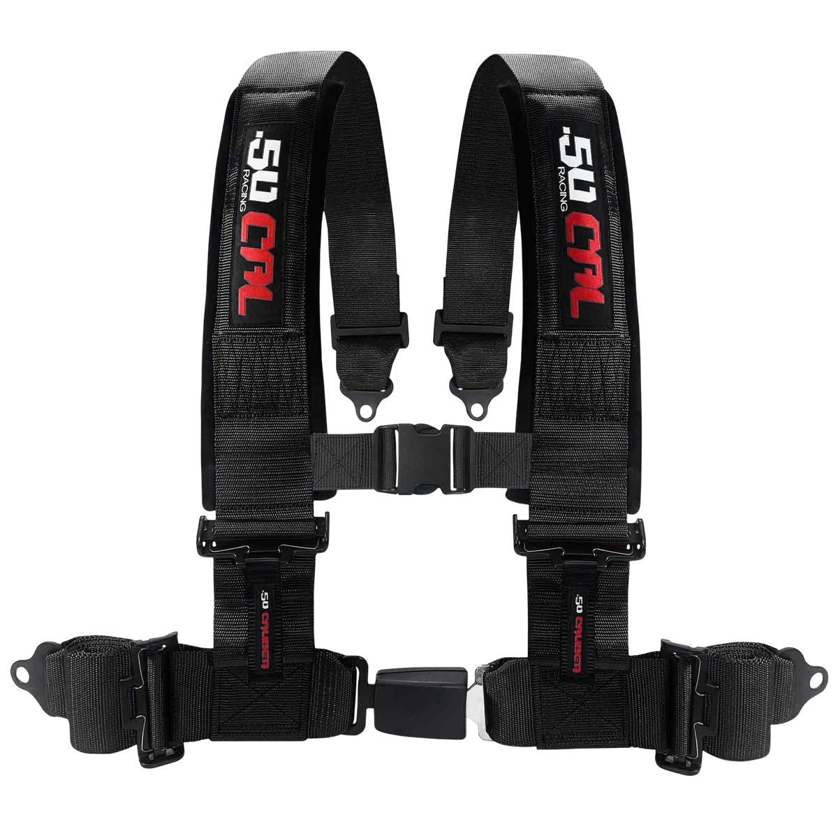50 Caliber Racing push-button harness - 3 Inch / Black - product photo