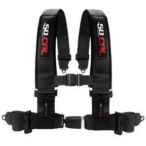 50 Caliber Racing push-button harness - 3 Inch / Black - product photo