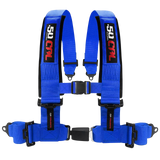 50 Caliber Racing push-button harness - 3 Inch / Blue - product photo