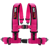 50 Caliber Racing push-button harness - 3 Inch / Pink - product photo