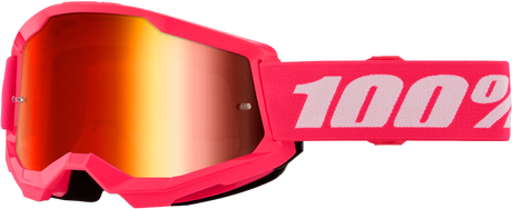 100% Strata 2 Goggles - Pink Mirror Red Lens