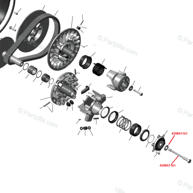 Photo of RPM SXS RPM Can-Am X3 TITANIUM Clutch Bolt & Washer / OEM # 420841161 & 420245690 by RPM SXS - Premium for UTVs / Side by Sides