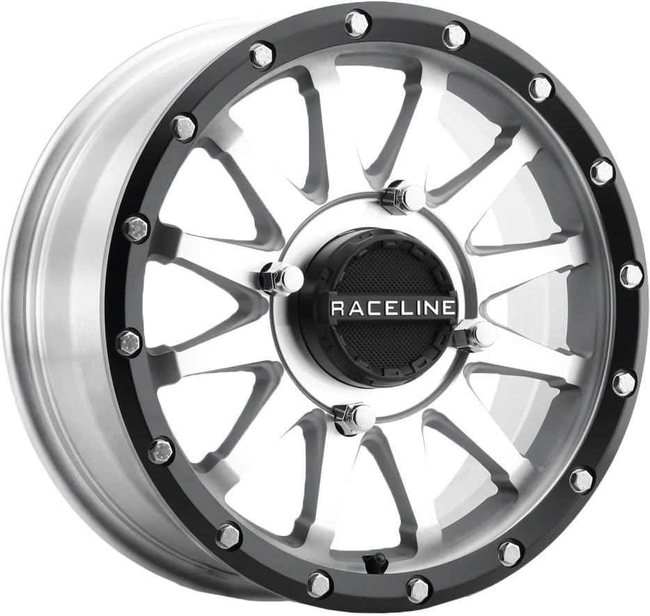 Photo of TROPHY LE WHEEL 15X6 4/156 (+40MM) MACHINED/BLK by RACELINE - Premium Wheels for UTVs / Side by Sides