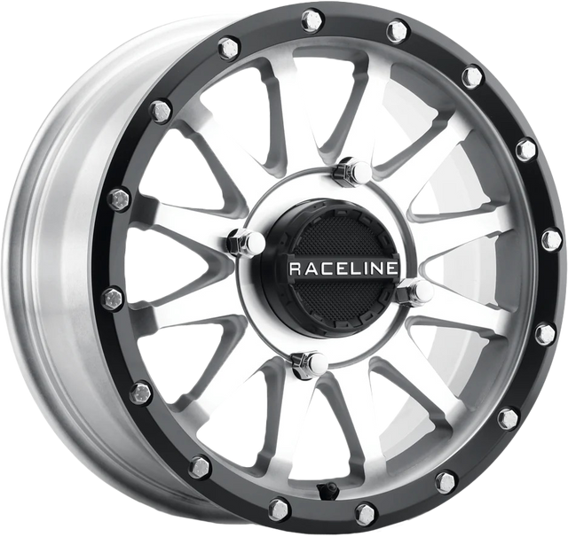 Photo of TROPHY LE WHEEL 15X6 4/156 (+40MM) MACHINED/BLK by RACELINE - Premium Wheels for UTVs / Side by Sides