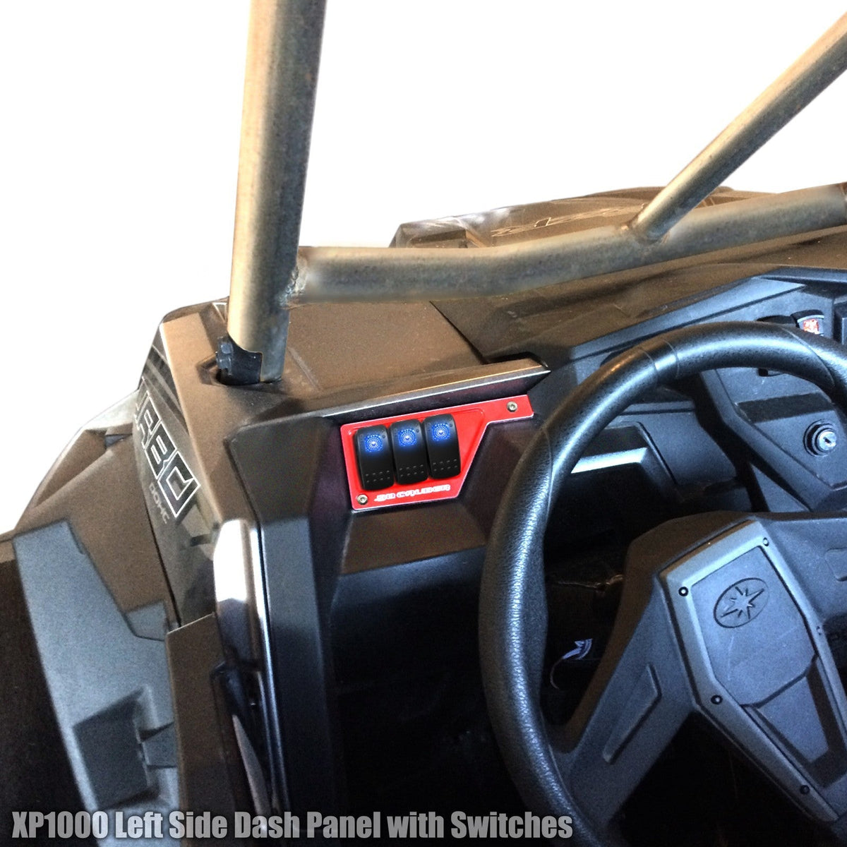50 Caliber Racing RZR XP1000 Left Side 3 Switch Dash Panel