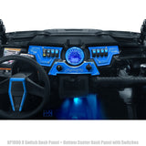 50 Caliber Racing RZR XP1000 8-Switch Billet Aluminum Dash Panel