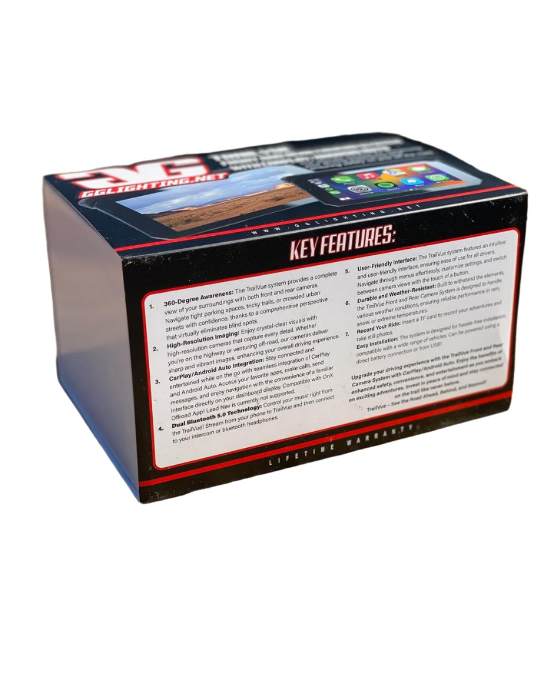 Photo of TrailVue Front and Rear Camera System with Carplay/Android Auto by GGLighting - Premium for UTVs / Side by Sides