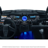 50 Caliber Racing RZR XP1000 8-Switch Billet Aluminum Dash Panel