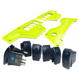 50 Caliber Racing RZR XP1000 8-Switch Billet Aluminum Dash Panel