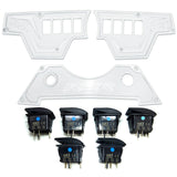 50 Caliber Racing RZR XP1000 8-Switch Billet Aluminum Dash Panel