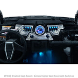 50 Caliber Racing RZR XP1000 8-Switch Billet Aluminum Dash Panel