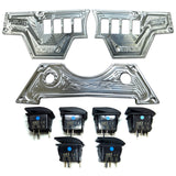 50 Caliber Racing RZR XP1000 8-Switch Billet Aluminum Dash Panel
