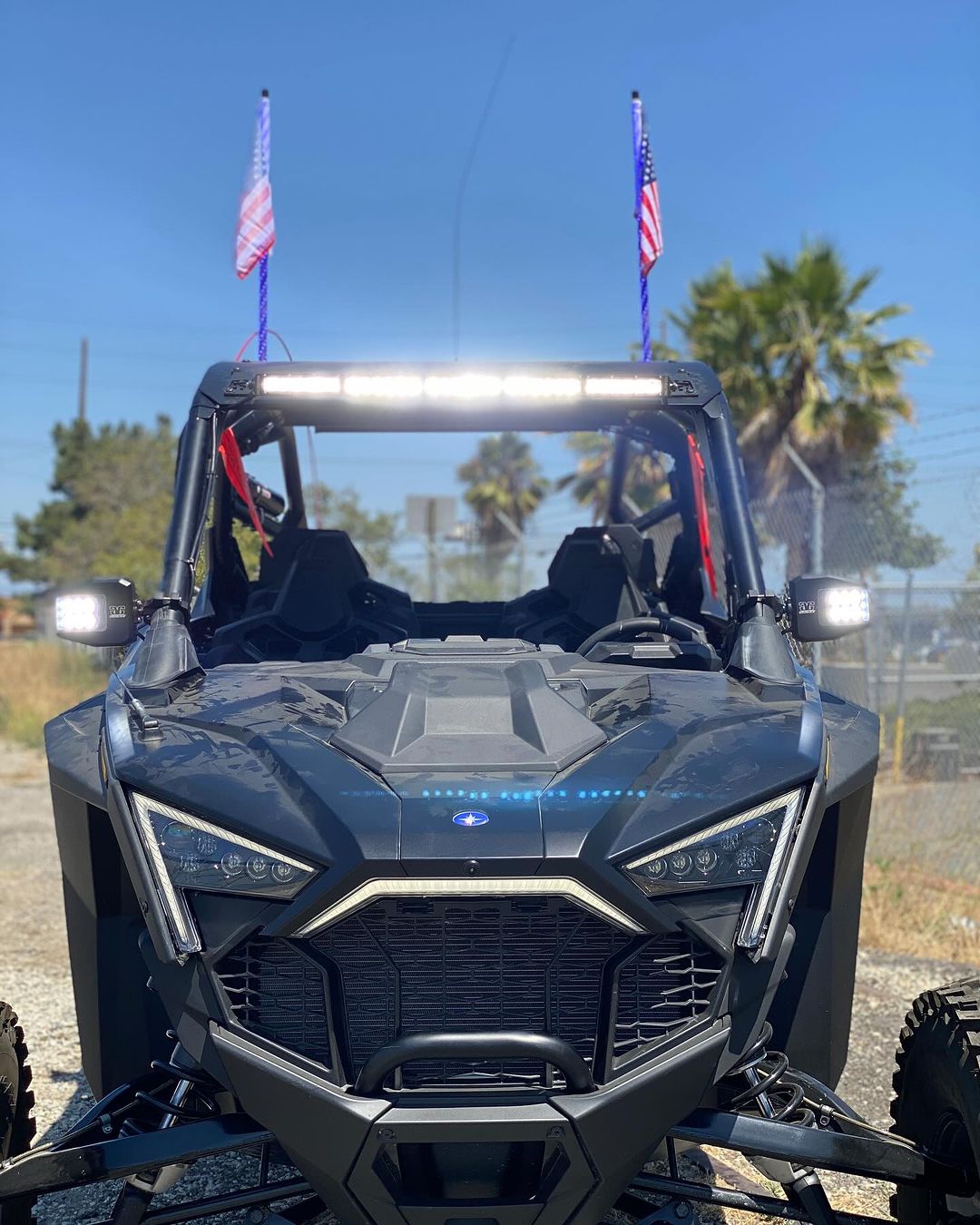 Photo of Polaris Pro R RZR 30" Roof Mounts For Light Bar or MPM Mount by GGLighting - Premium Mounts for UTVs / Side by Sides