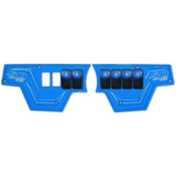 50 Caliber Racing RZR XP1000 8-Switch Billet Aluminum Dash Panel