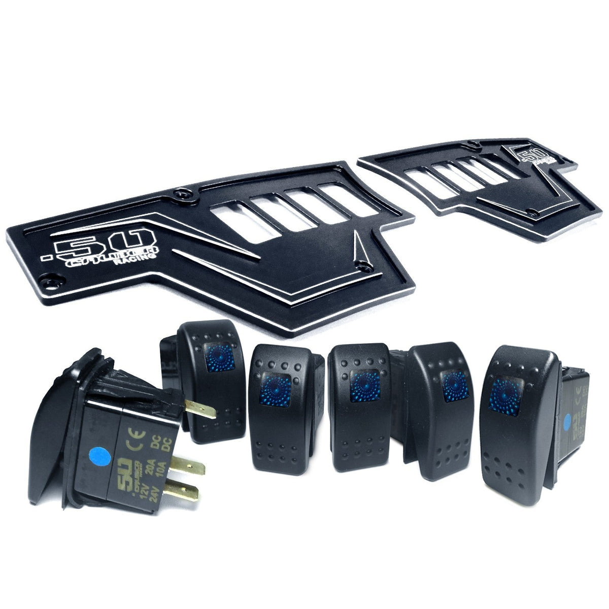 RZR XP1000 8-Switch Billet Aluminum Dash Panel