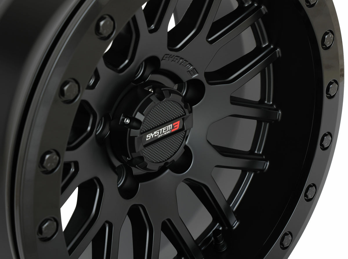 Photo of SYSTEM 3 SB9 WHEEL 15X9 5+4 (+10MM) 5/4.5 MATTE BLACK by SYSTEM 3 - Premium Wheels for UTVs / Side by Sides