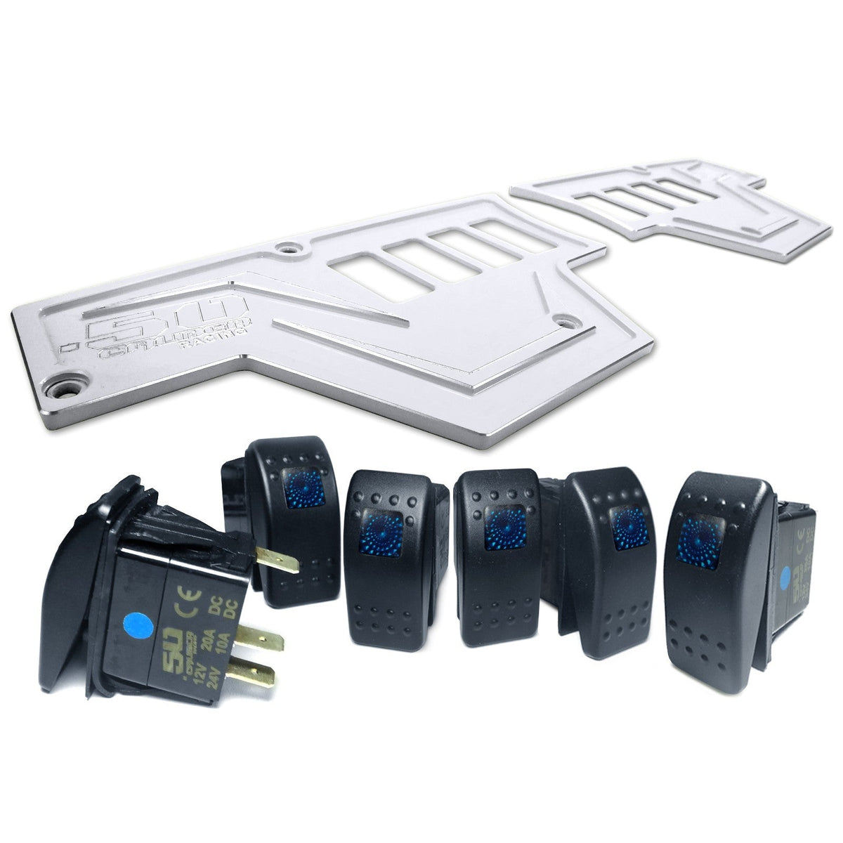 RZR XP1000 8-Switch Billet Aluminum Dash Panel