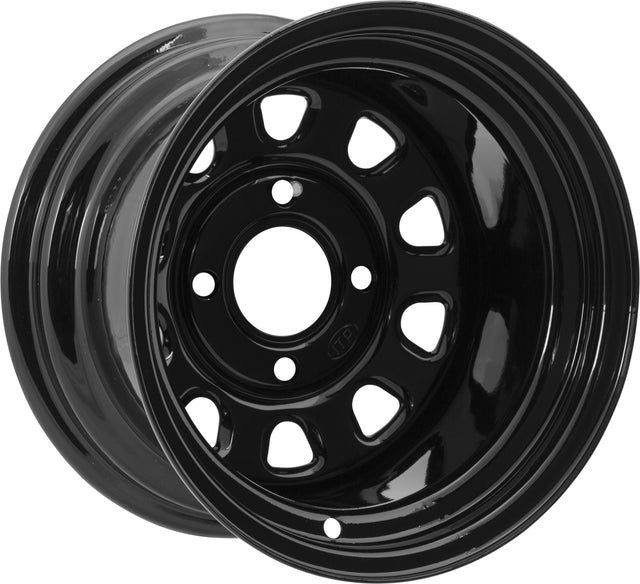 Photo of DELTA STEEL WHEEL 12X7 4/156 4+3 BLACK 12MM by ITP - Premium Wheels for UTVs / Side by Sides