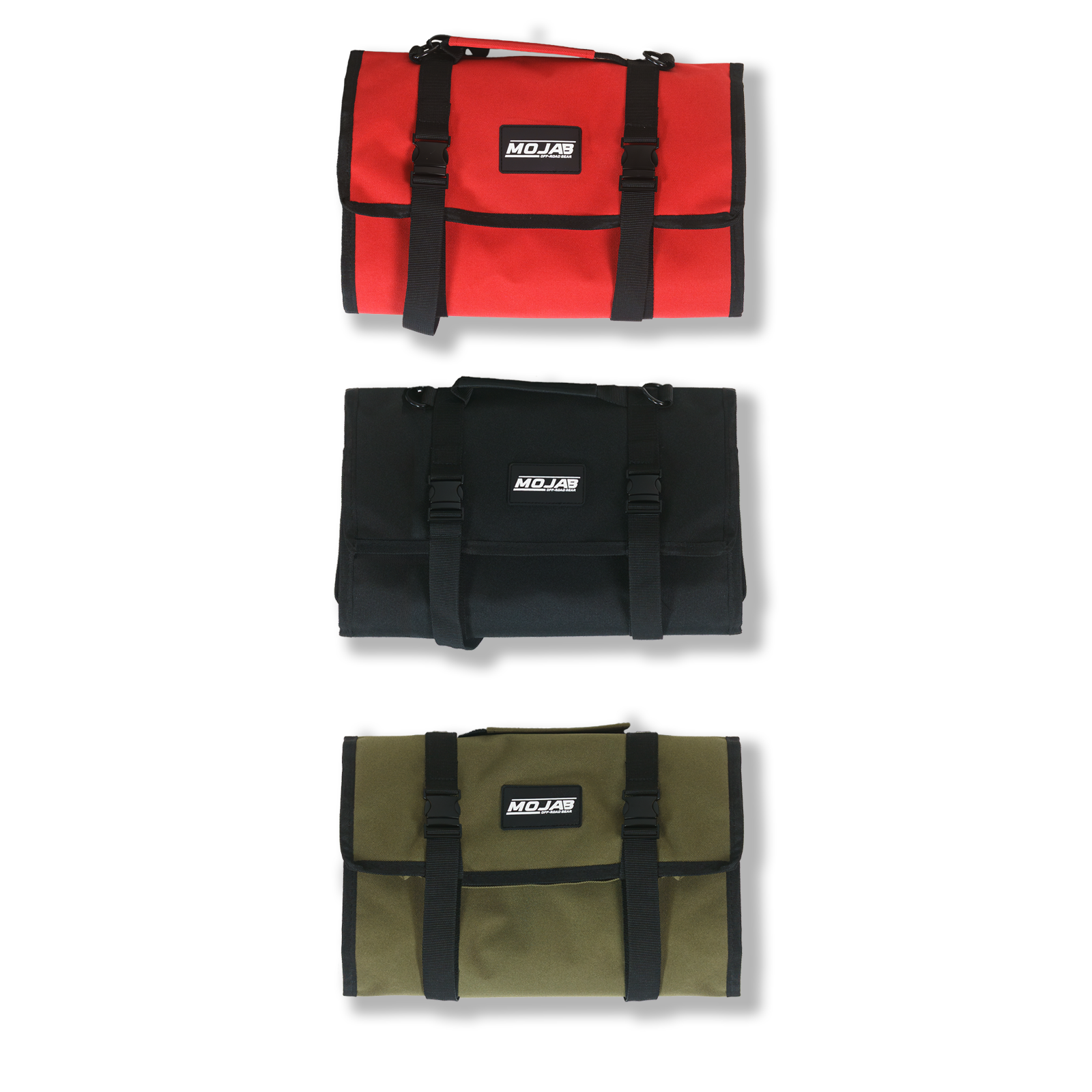 Photo of Medium Canvas Tool organizer bag with removeable pouches by MOJAB OFFROAD - Premium Trail bags for UTVs / Side by Sides