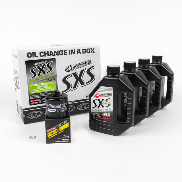 Photo of SXS QUICK CHANGE KIT 5W40 WITH OIL FILTER KAW KRX by MAXIMA - Premium Oil Filters for UTVs / Side by Sides
