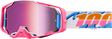 100% Armega HiPER Goggles - Lefreak HiPER Pink Mirror Lens