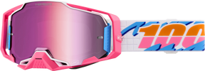 100% Armega HiPER Goggles - Lefreak HiPER Pink Mirror Lens