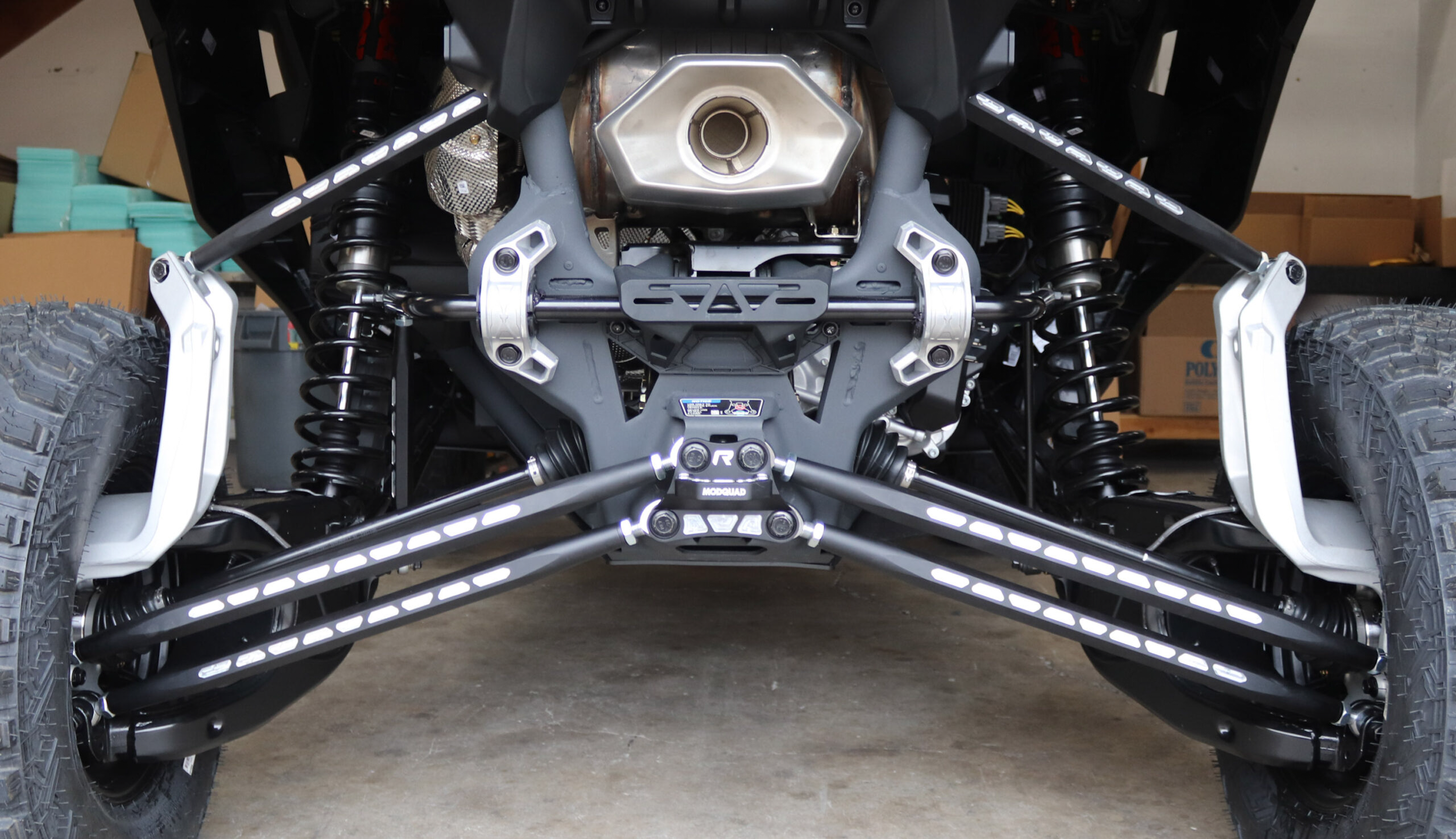 Photo of REAR RADIUS RODS RECUT BLK by MODQUAD - Premium Suspension for UTVs / Side by Sides