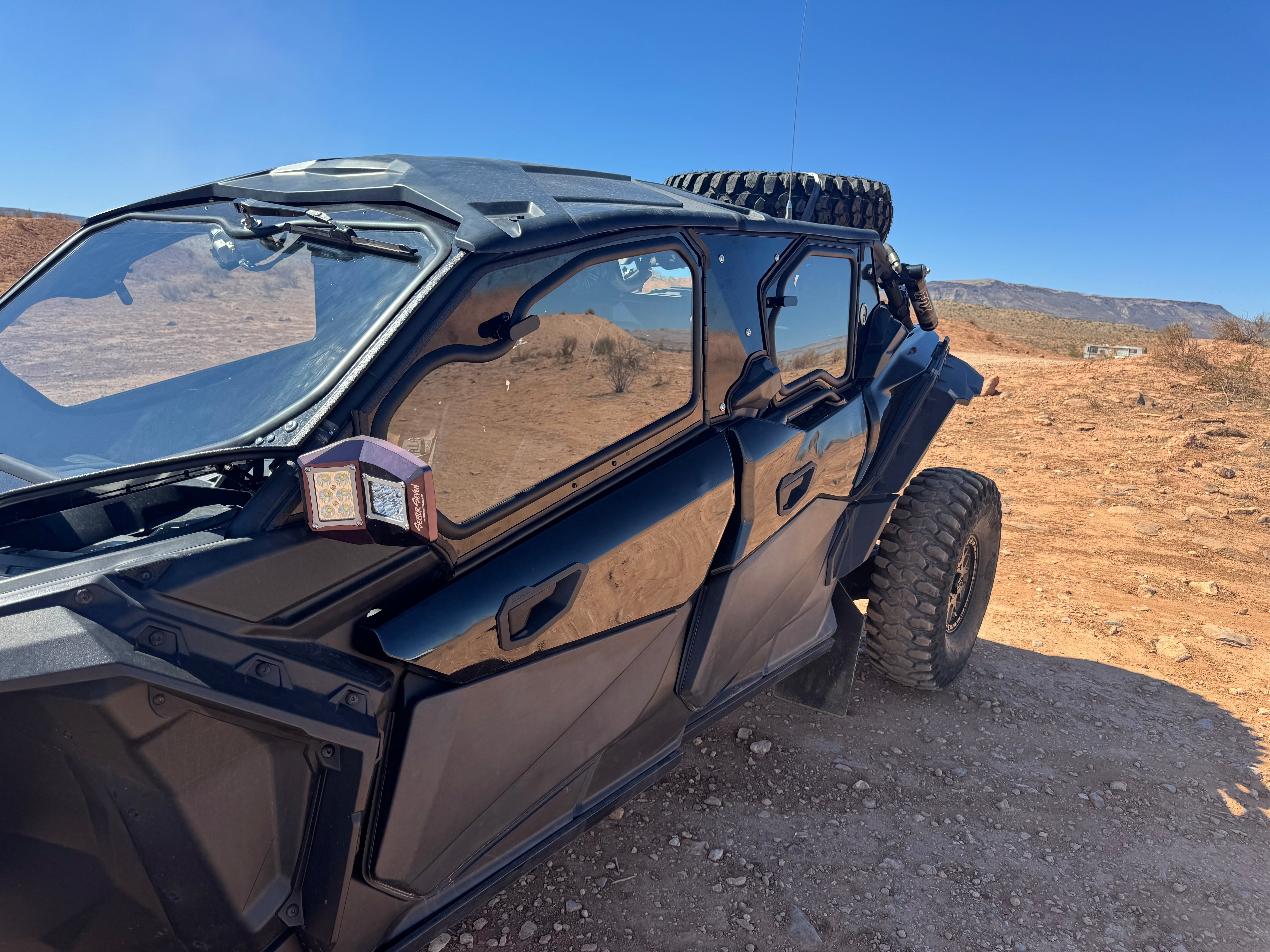 Photo of CANAM X3 4-SEAT Cab Enclosure "THE VAULT" Upper Side Doors & Panels (patent pending) by Dirt Warrior Accessories - Premium VAULT for UTVs / Side by Sides