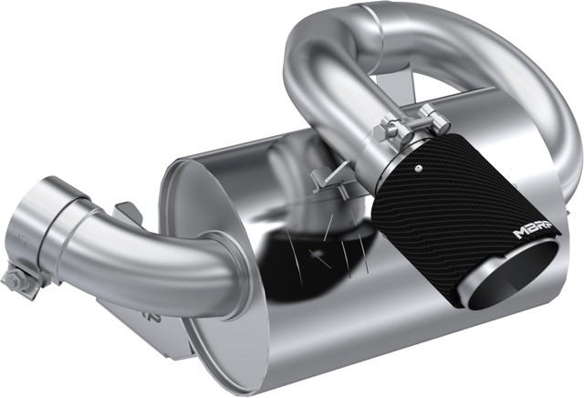 Photo of MBRP Polaris RZR XP 1000 Can-Am Maverick R Performance Slip On Center Exit Muffler by MBRP - Premium Exhaust for UTVs / Side by Sides