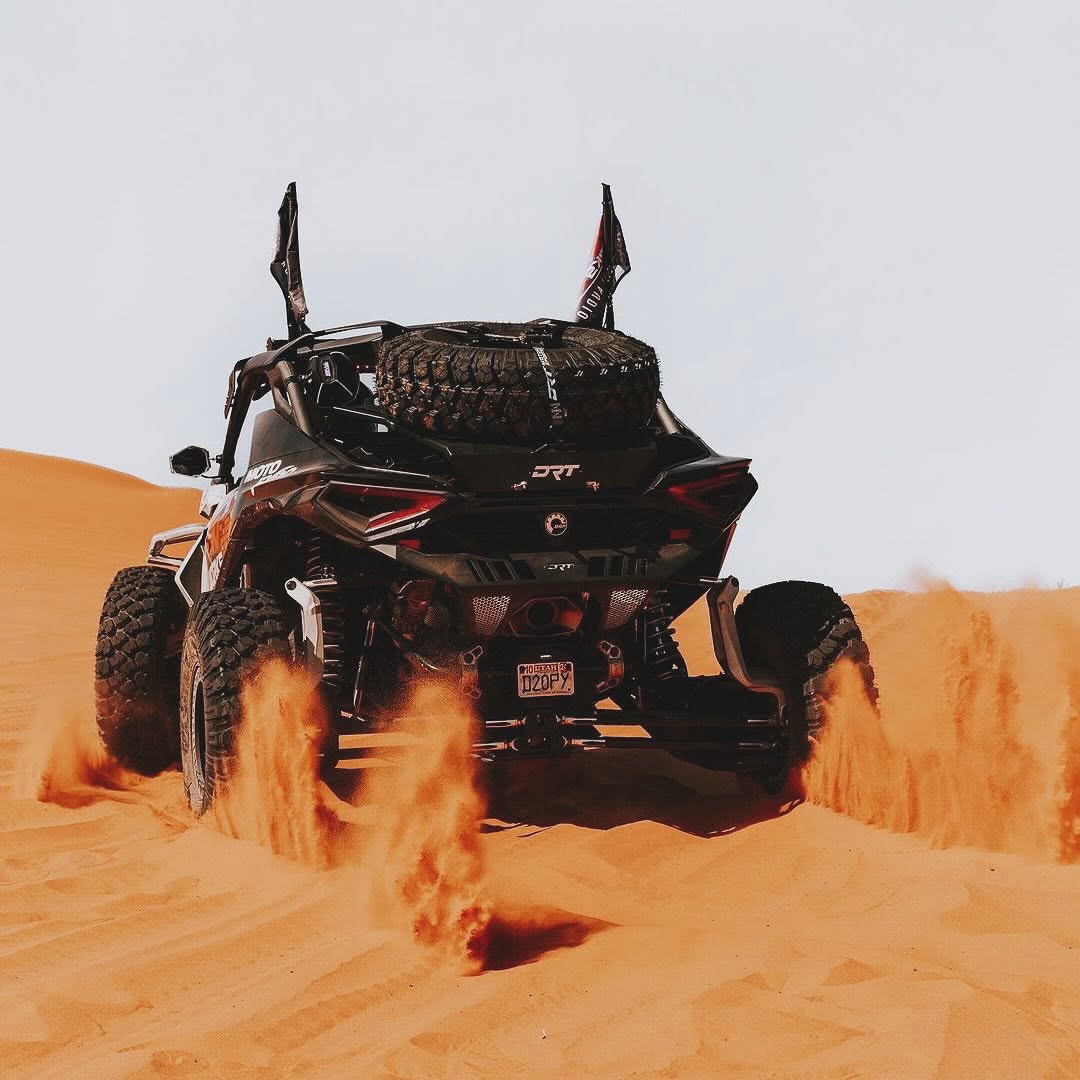 2024+ Can-Am Maverick R Tire Carrier & Adventure Rack by DRT Motorsports | Bolt-On Spare Tire System
