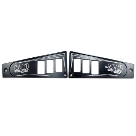 50 Caliber Racing Polaris RZR XP1000 Ride Command 6-Switch CNC Billet Dash Panel - Multiple Colors + Optional Switches (