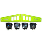 50 Caliber Racing Polaris RZR XP1000 Ride Command 6-Switch CNC Billet Dash Panel - Multiple Colors + Optional Switches (