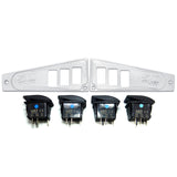 50 Caliber Racing Polaris RZR XP1000 Ride Command 6-Switch CNC Billet Dash Panel - Multiple Colors + Optional Switches (